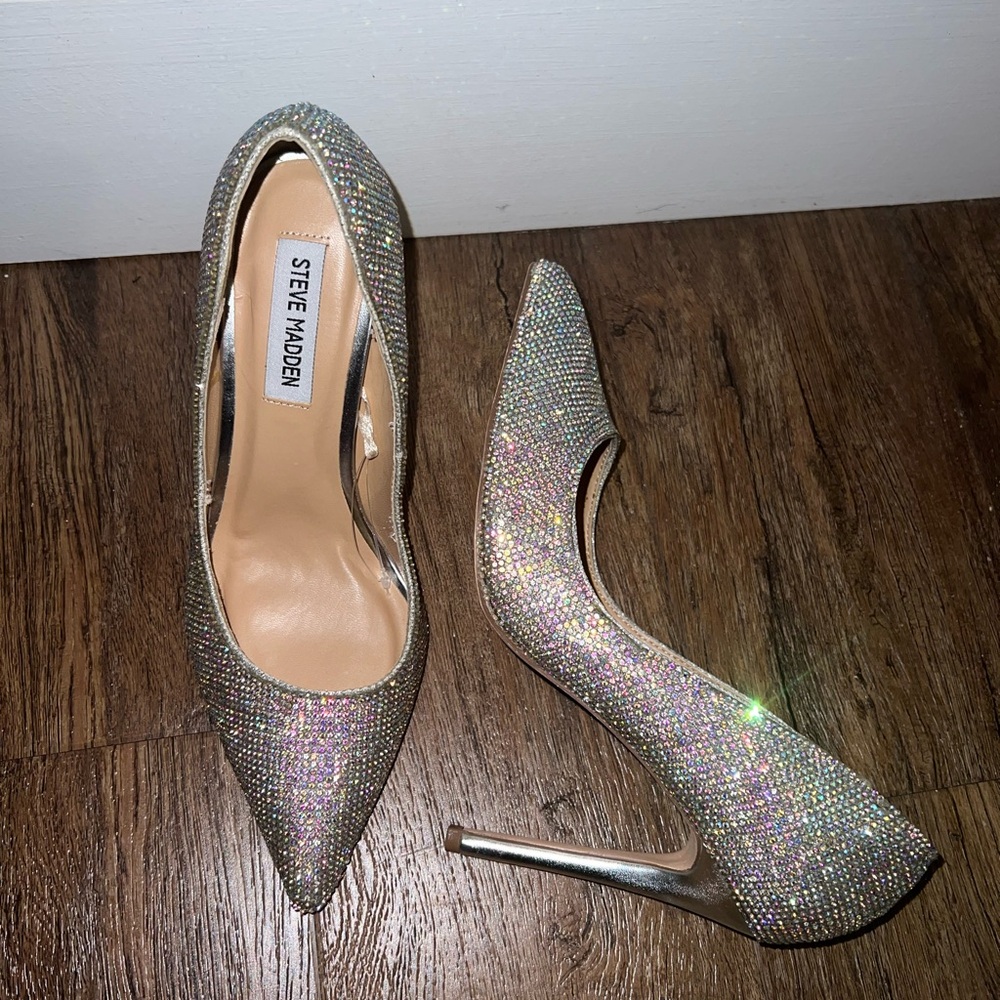 New Steve Madden Rhinestones High Heels Pumps